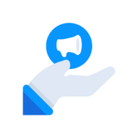 content marketing, digital marketing, marketing, hand, gesture, announcement_256px